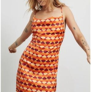 EUC Urban Outfitters Mallory Cowl Neck Slip Dress size L